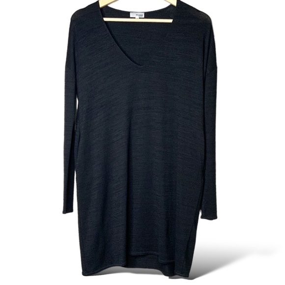 ARITZIA WILFRED FREE Black Mini Swing Dress in Reposa™ Fabric Side Pockets XS - Picture 3 of 10